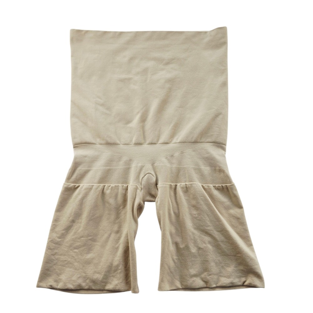 Assets by Spanx -1965 High Waist Thigh Slimmer Shapewear Shorts Nude‎ Beige XL